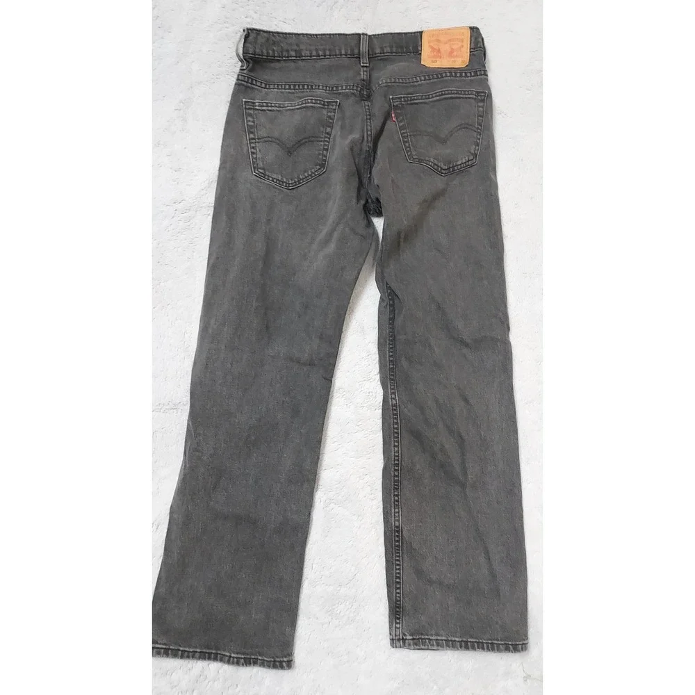 Levis 569 Jeans Men 30x32 Denim Straight Leg Loose Fit Baggy Skater Faded Black